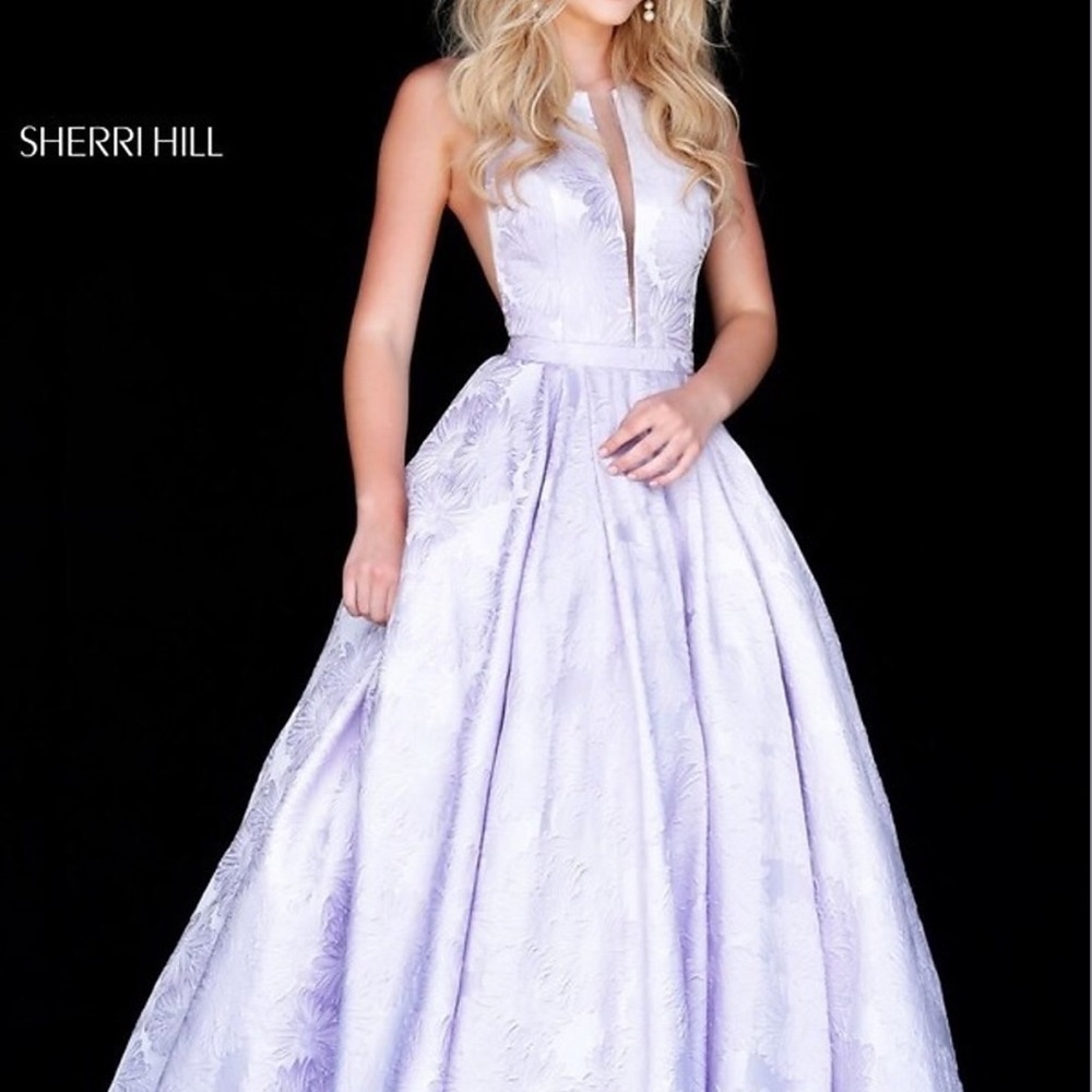 Sherri Hill Lavender Brocade Dress 51703